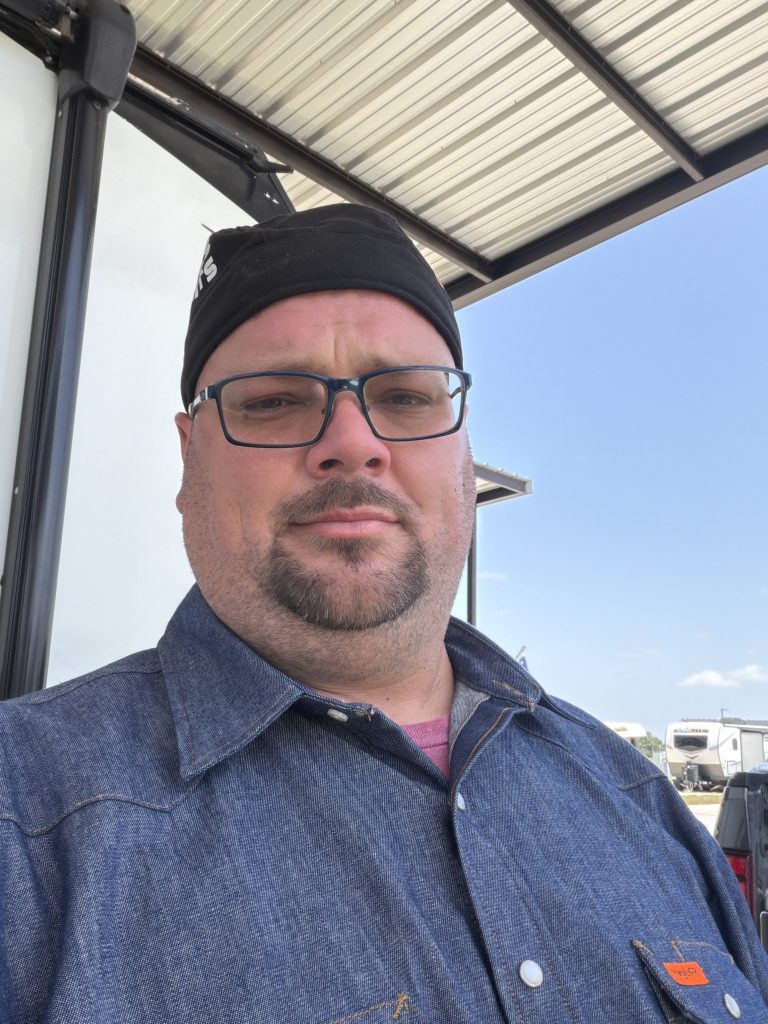 Justin Powell, founder and maker at Powell's Metal Fusion Studio in Liberty Hill, Texas